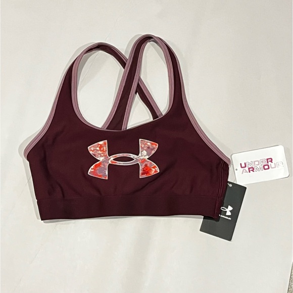 Girl's Under Armour UA Crossback Graphic Sports Bra Large - Picture 3 of 12